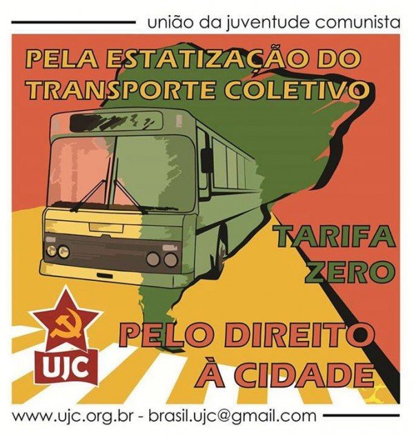Nota politica da UJC-RJ sobre o aumento da tarifa no transporte “público”