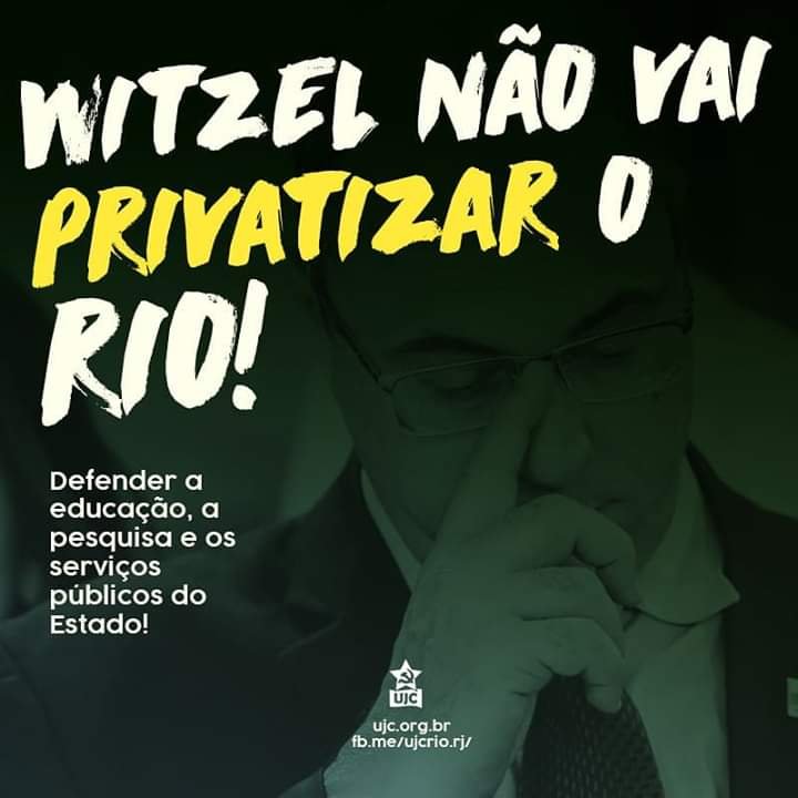 Witzel não vai privatizar o Rio