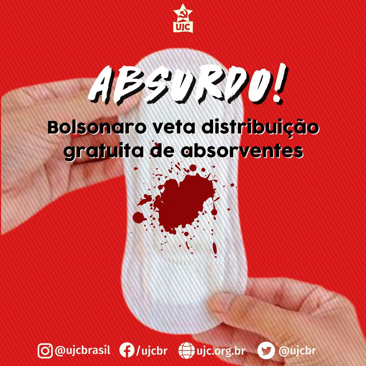 ABSURDO! Bolsonaro veta distribuição gratuita de absorventes!